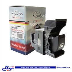 پژو کلید شیشه بالابر 1 پل 405 SLX مارک ژرماتک GERMATEC کد 5102581