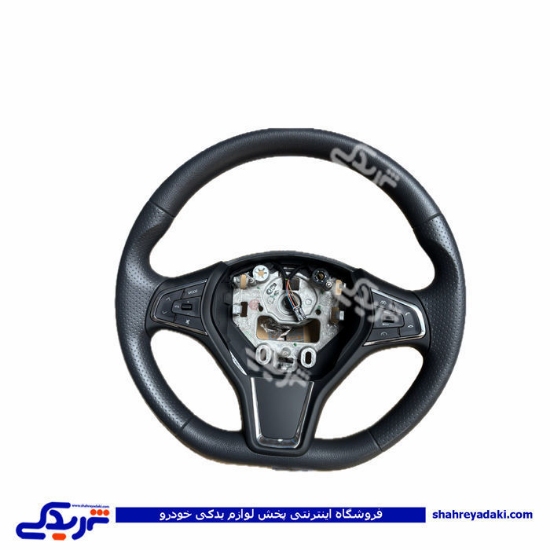 غربیلک فرمان تیبا با ایربک و دکمه ضبط مشکی 104941